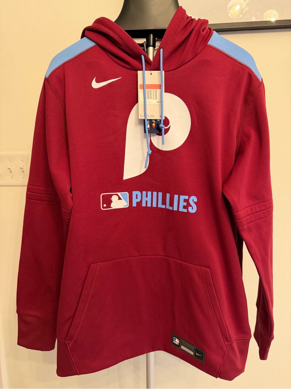 Nike Philadelphia Phillies MLB Authentic Collection Therma-FIT Hoodie Men L